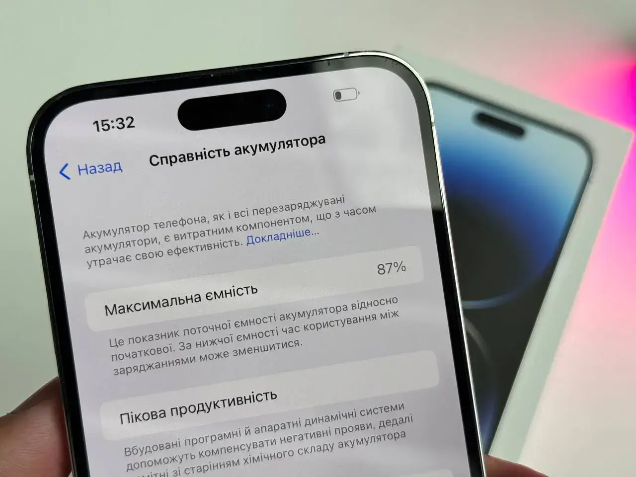 ВЖИВАНИЙ Apple iPhone 14 Pro Max 512GB Silver eSim (MQ8Y3) - Стан: задовільний | Акумулятор: 89% | Комплект: повний | Гарантія: 1 міс.