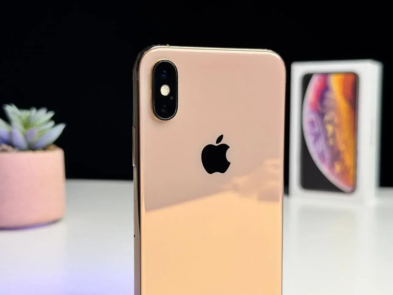 Б/У Apple iPhone XS 256GB Gold (MT9K2) - Состояние: удовлетворительный | Аккумулятор: 100% | Комплект: коробка, блок питания | Гарантія: 1 мес.