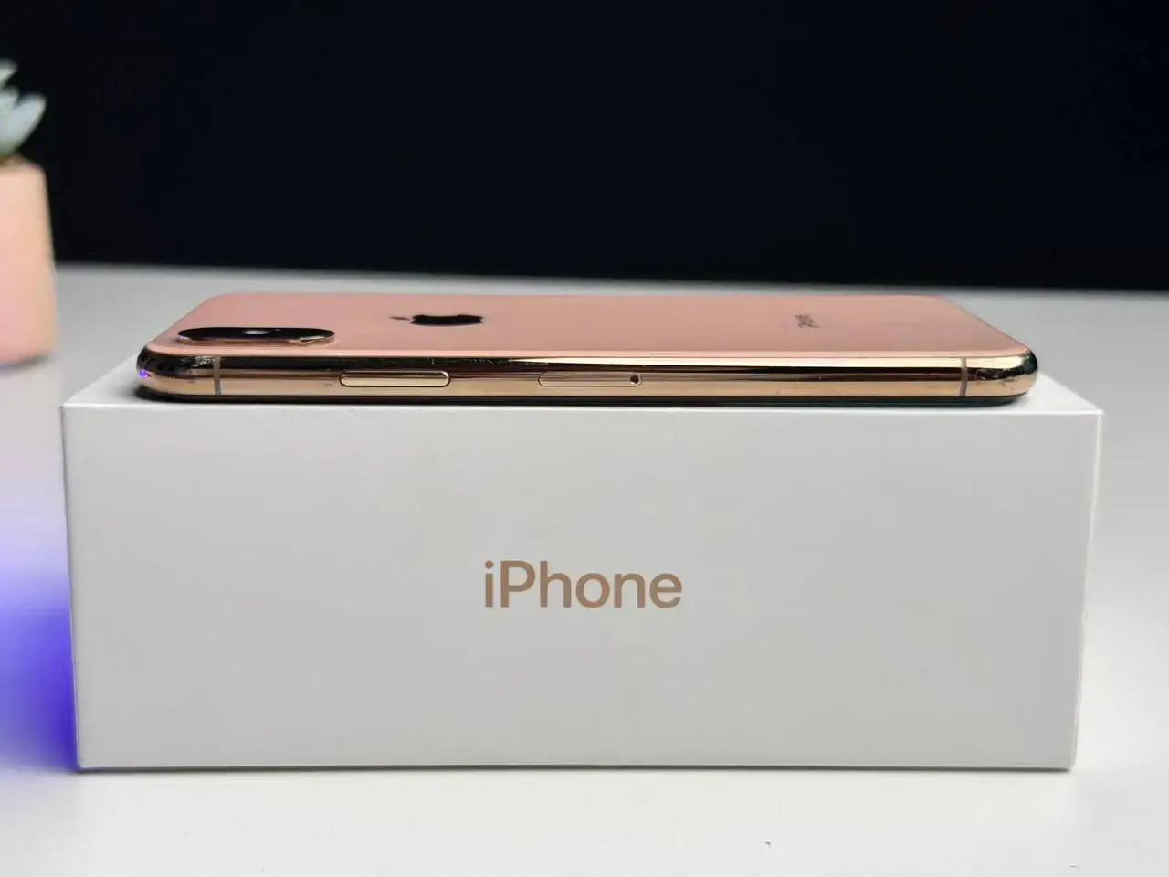 Б/У Apple iPhone XS 256GB Gold (MT9K2) - Состояние: удовлетворительный | Аккумулятор: 100% | Комплект: коробка, блок питания | Гарантія: 1 мес.