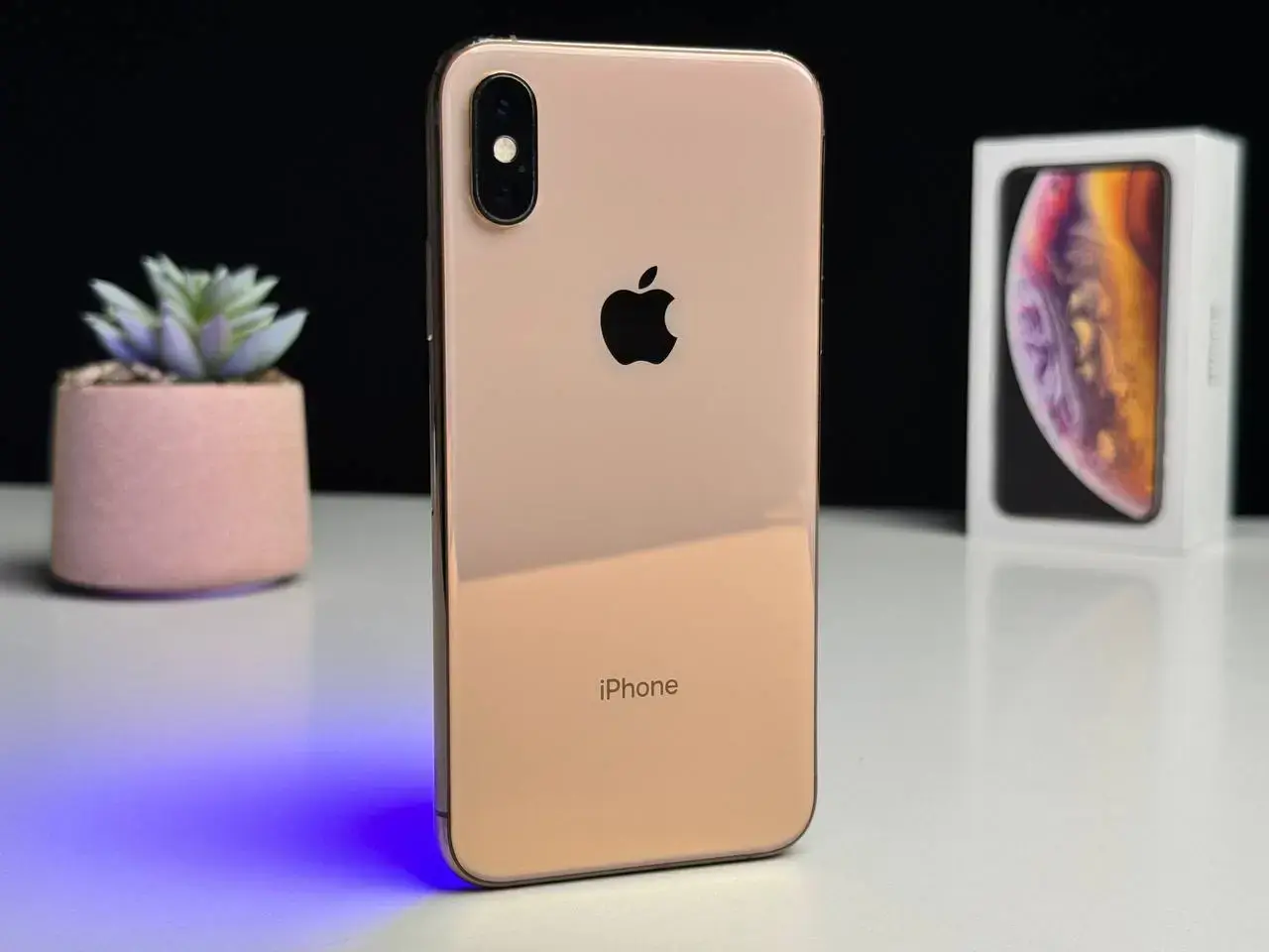 Б/У Apple iPhone XS 256GB Gold (MT9K2) - Состояние: удовлетворительный | Аккумулятор: 100% | Комплект: коробка, блок питания | Гарантія: 1 мес.