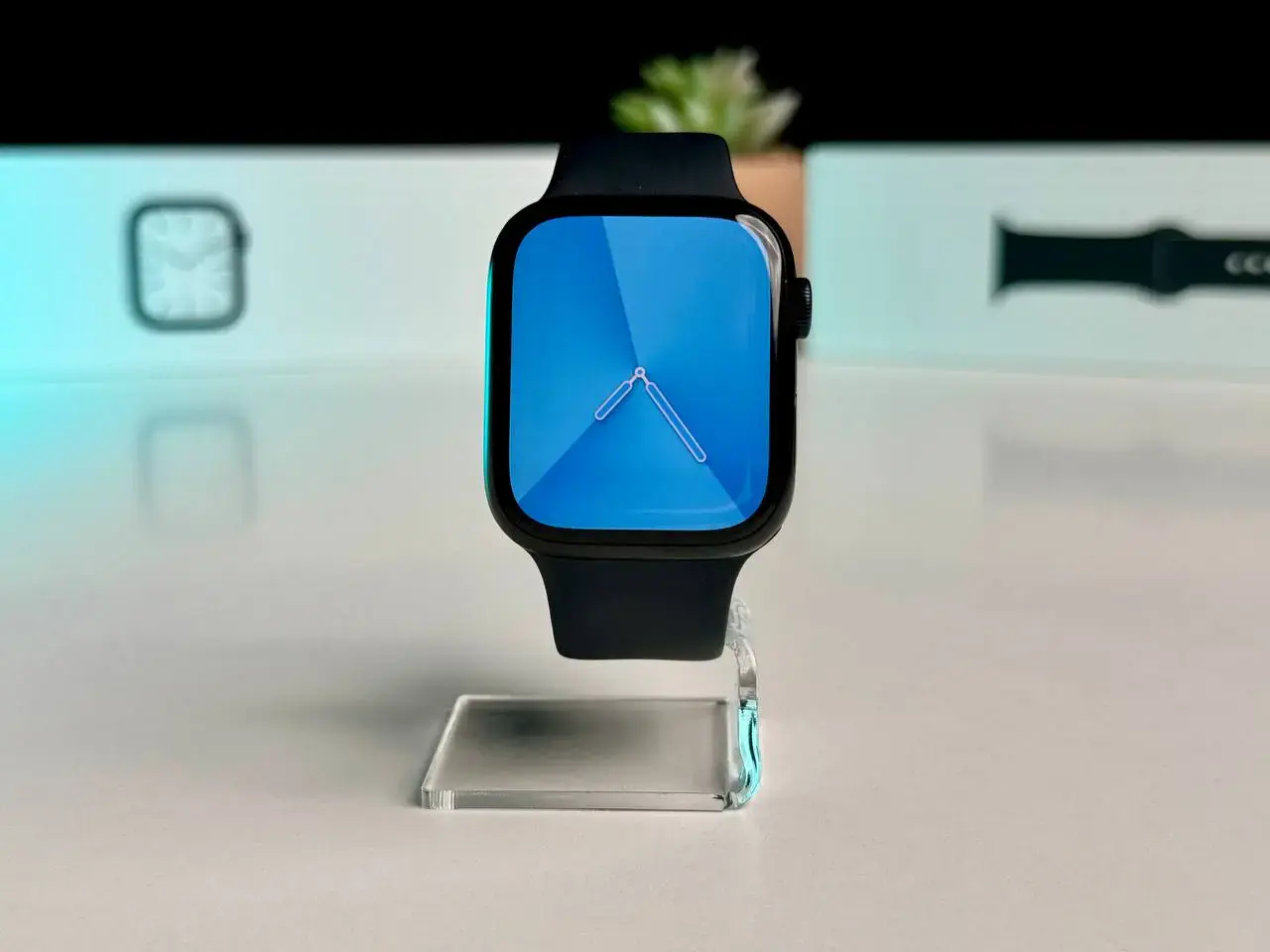 ВЖИВАНИЙ Apple Watch Series 7 GPS 45mm Midnight Aluminum Case with Midnight Sport Band (MKN53) - Стан: гарний | Акумулятор: 91% | Комплект: повний | Гарантія: 1 міс.