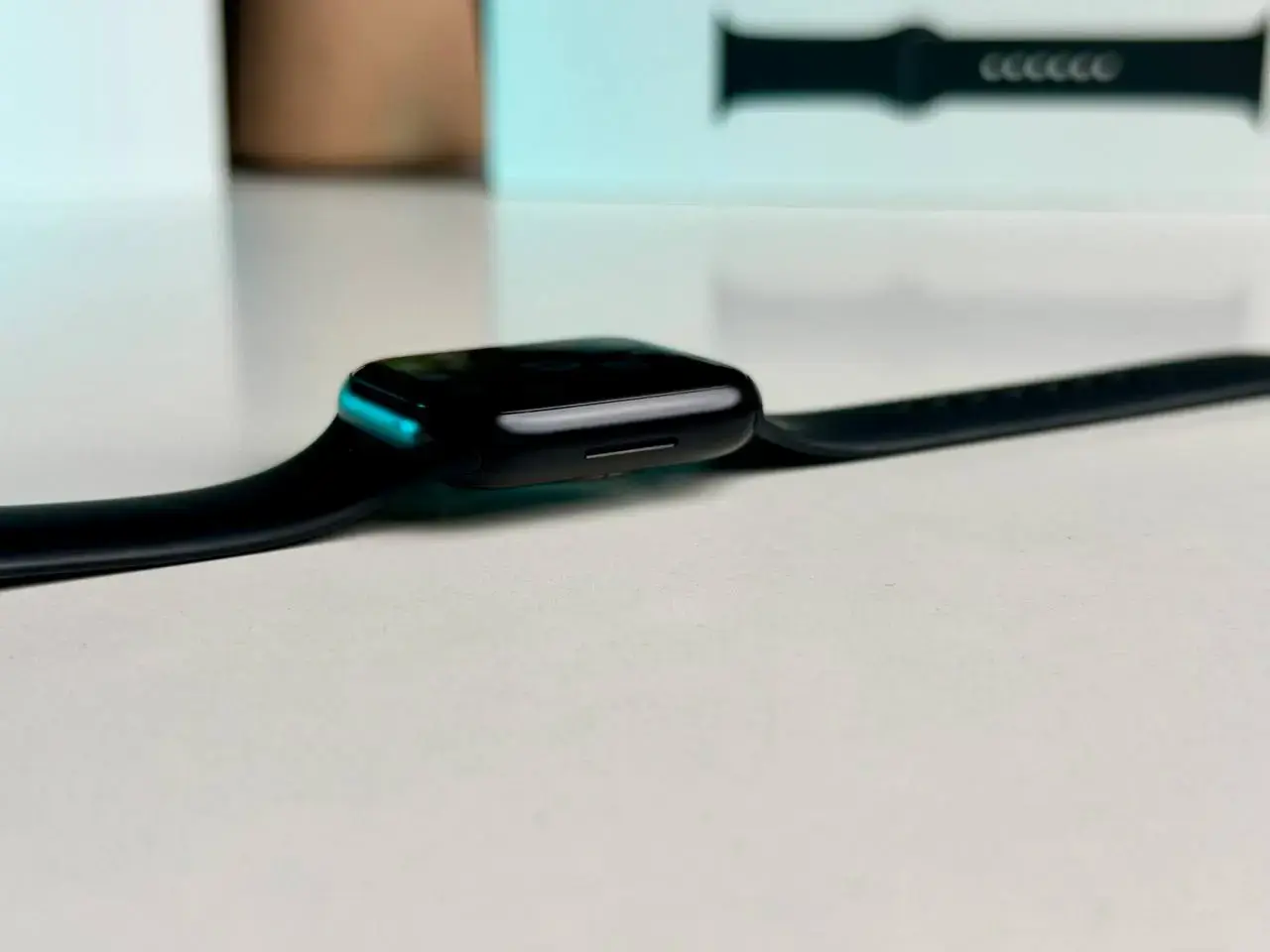 ВЖИВАНИЙ Apple Watch Series 7 GPS 45mm Midnight Aluminum Case with Midnight Sport Band (MKN53) - Стан: гарний | Акумулятор: 91% | Комплект: повний | Гарантія: 1 міс.