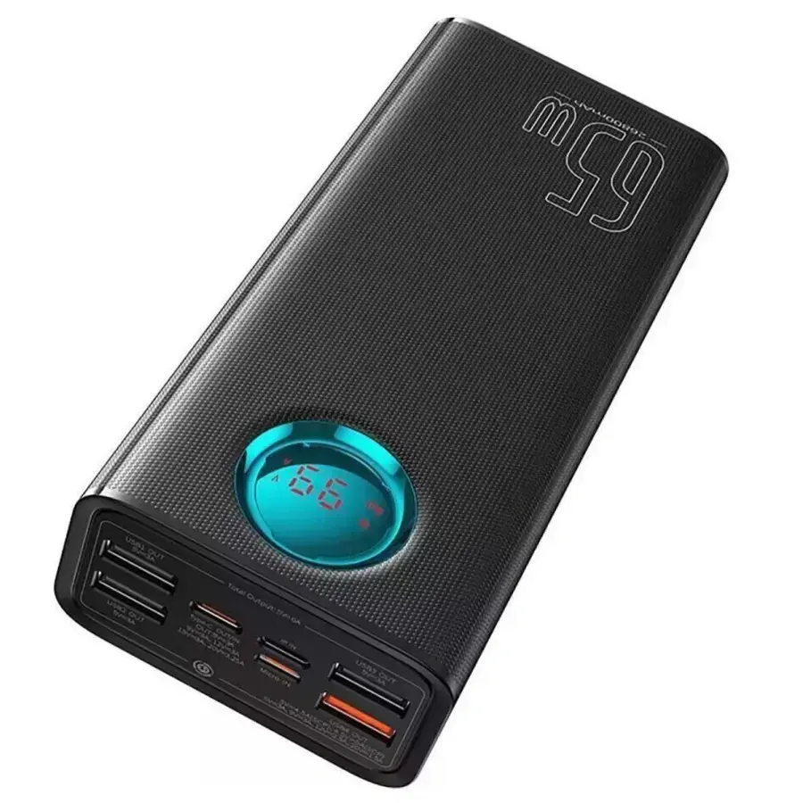 Зовнішній акумулятор (павербанк) Baseus Amblight Digital Display 26800mAh 65w Black (P10022402113-00)