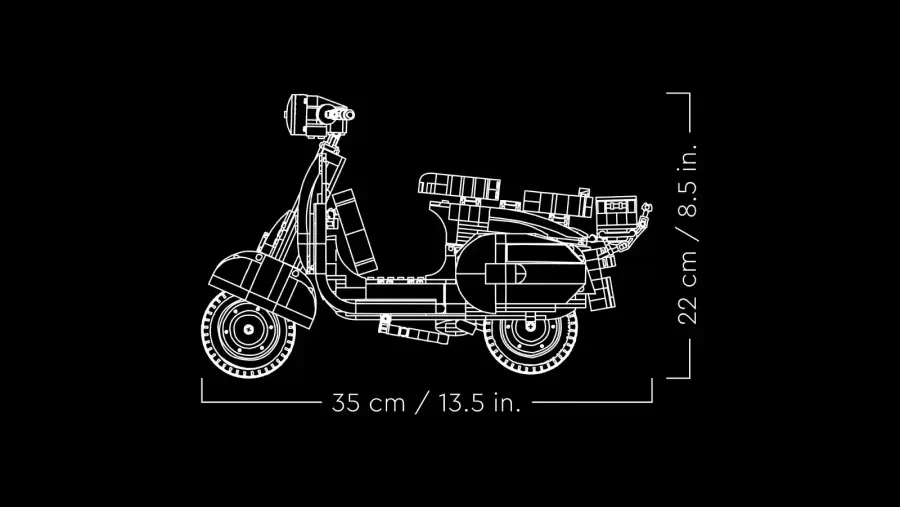 Авто-конструктор LEGO Icons Vespa 125 Scooter (10298)