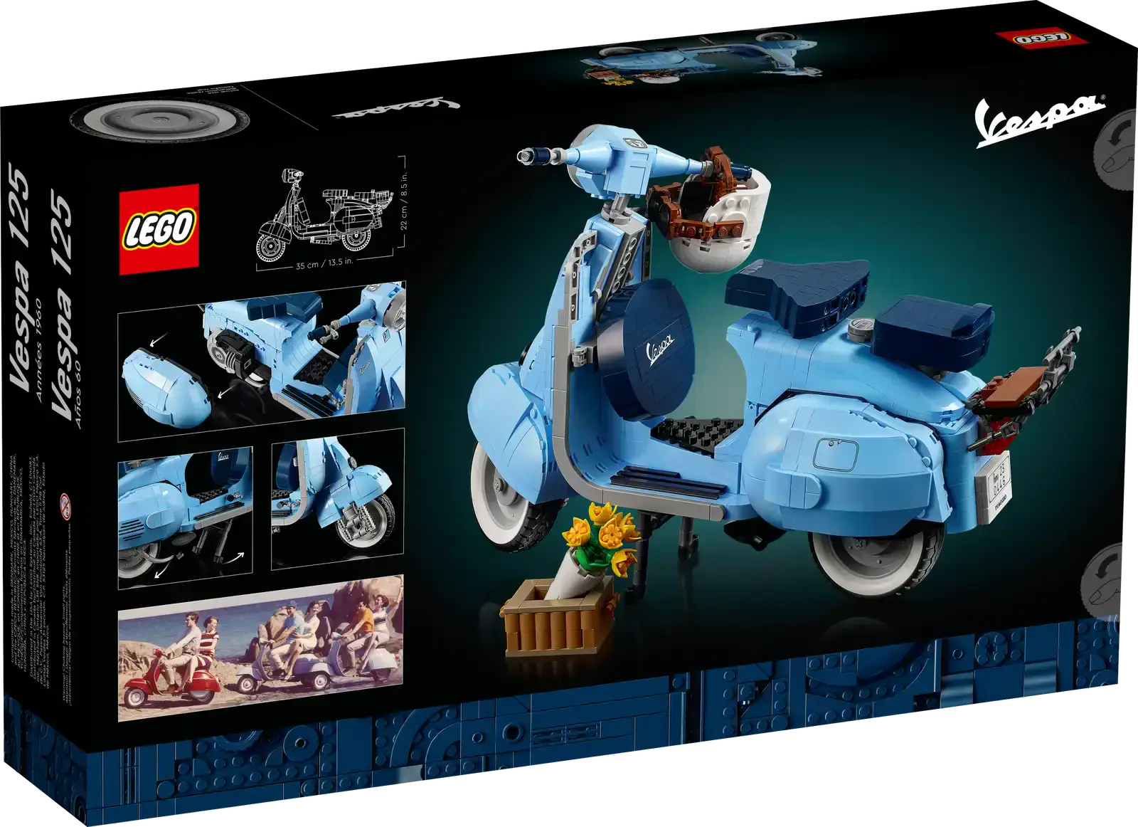 Авто-конструктор LEGO Icons Vespa 125 Scooter (10298)