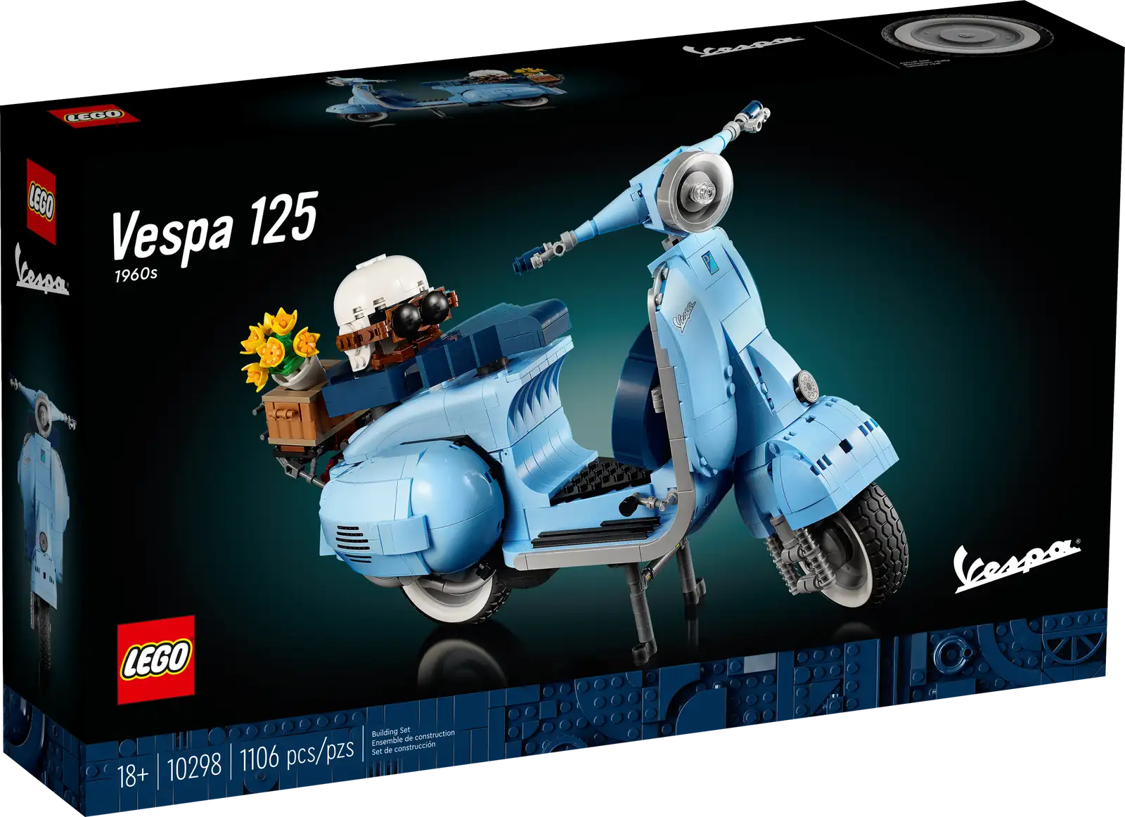 Авто-конструктор LEGO Icons Vespa 125 Scooter (10298)