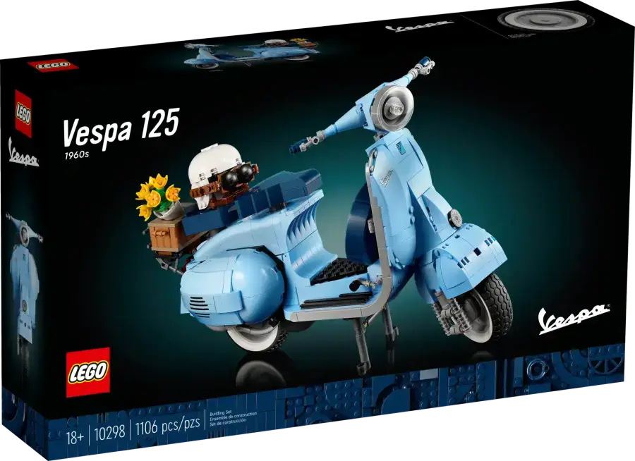 Авто-конструктор LEGO Icons Vespa 125 Scooter (10298)