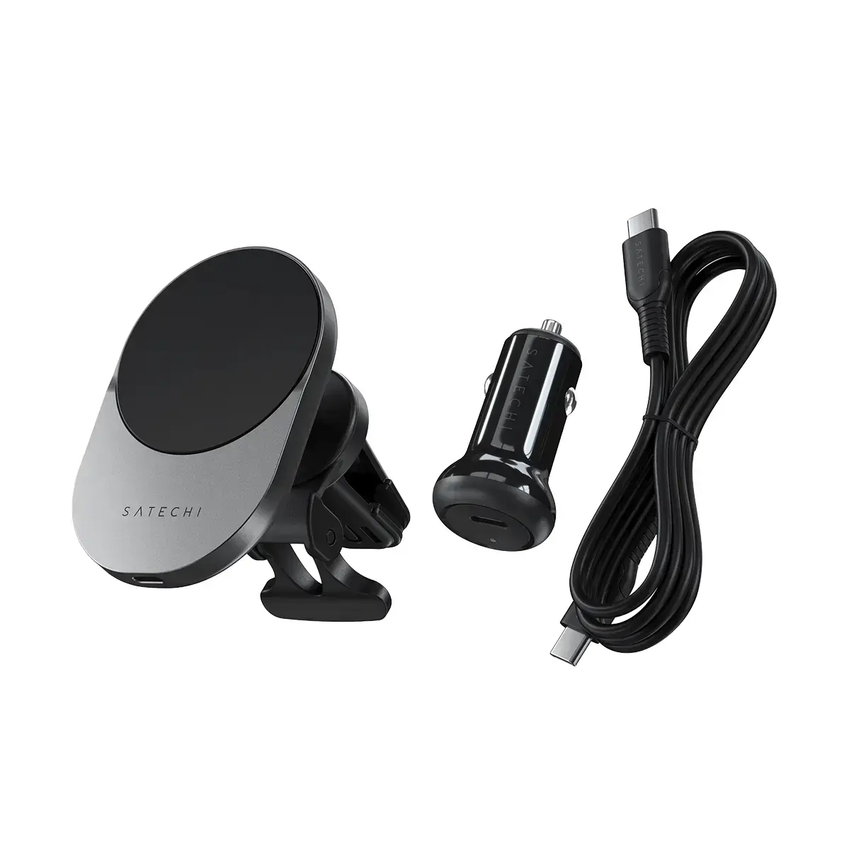 Автомобільний зарядний пристрій Satechi Qi2 Wireless Car Charger 15W (ST-Q2CCM)