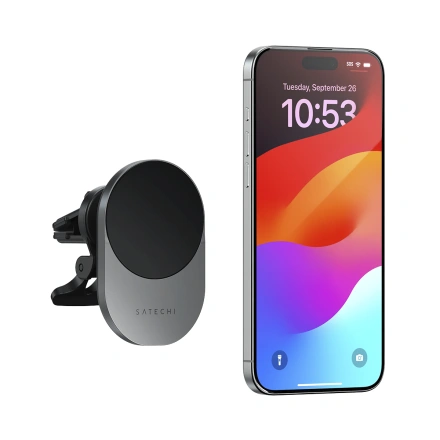 Автомобільний зарядний пристрій Satechi Qi2 Wireless Car Charger 15W (ST-Q2CCM)