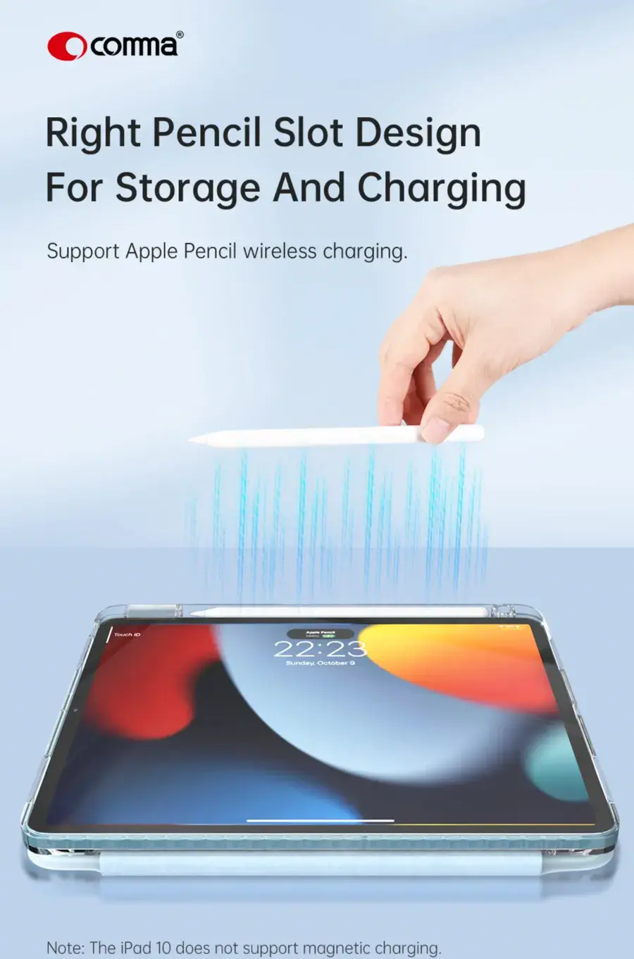 Чохол-книжка Comma Joy Series for iPad Pro 11-inch [M5/M4] - Light Pink