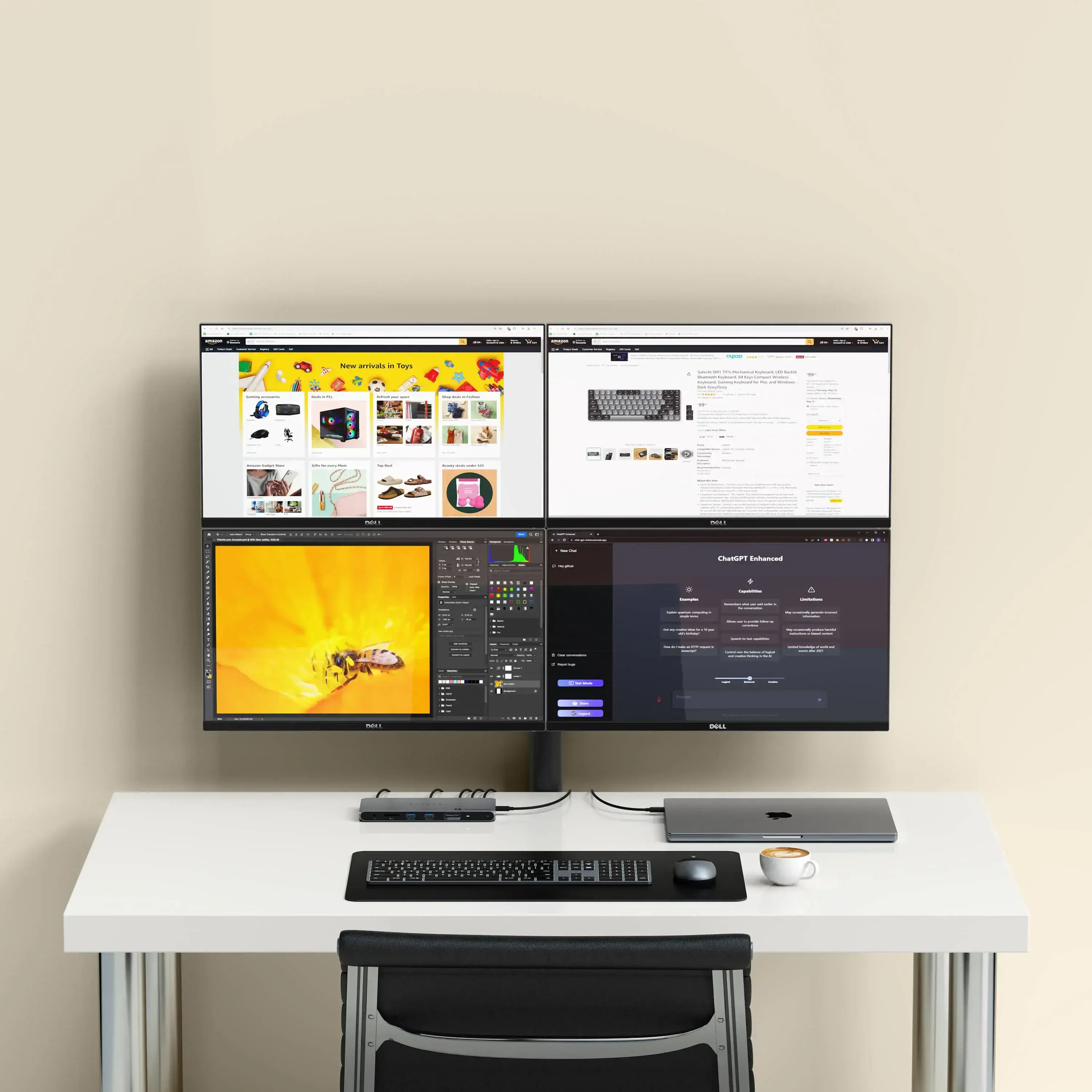 Док-станция Satechi Thunderbolt 4 Docking Station with DisplayLink (ST-DT4MDM-EU)