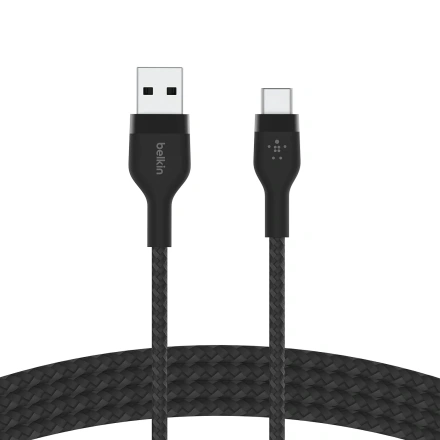 Кабель Belkin BoostCharge Pro Flex USB-A to USB-C Cable 15W - 2m (CAB010bt2MBK)