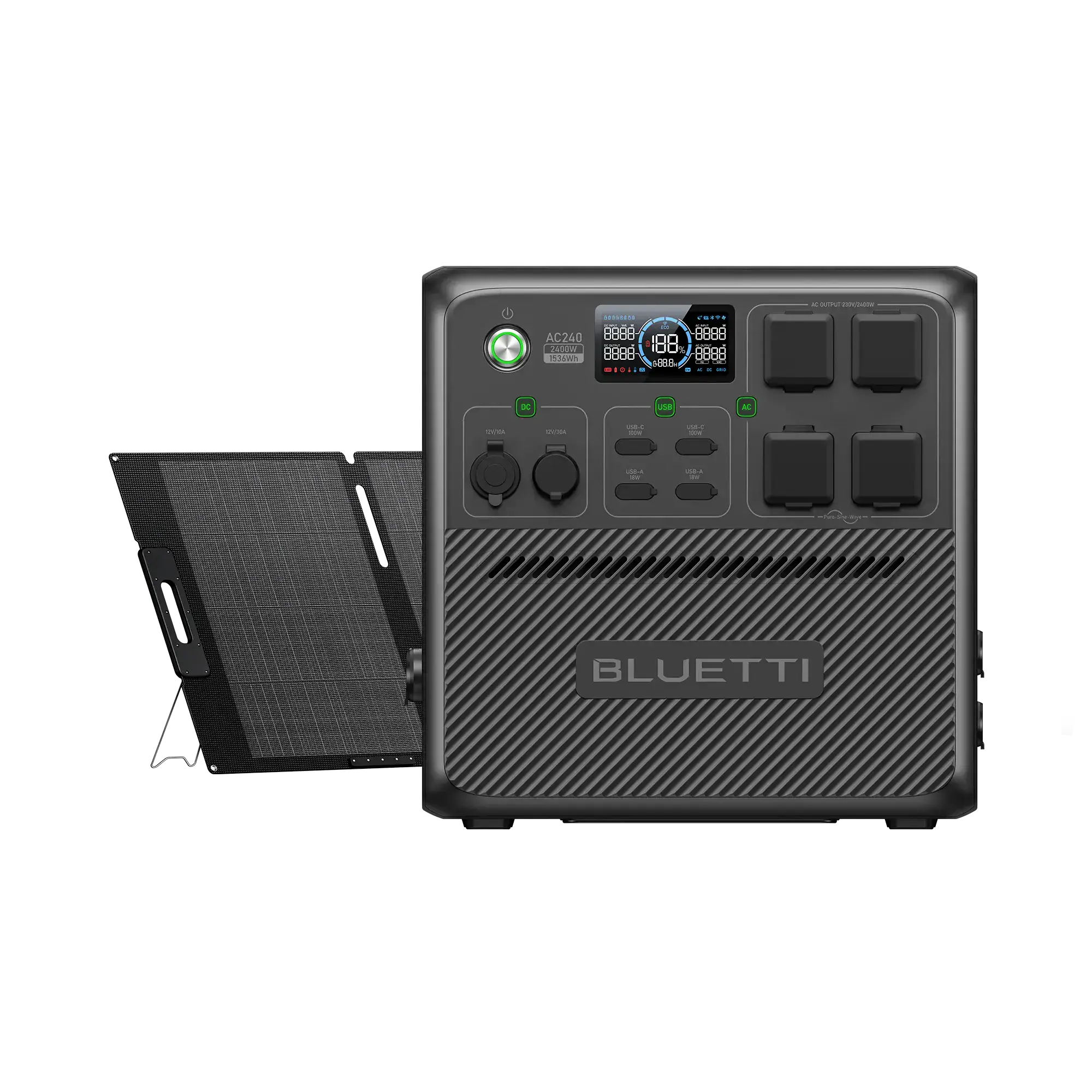 Портативная зарядная станция BLUETTI AC240 Portable Power Station | 2400W 1536Wh