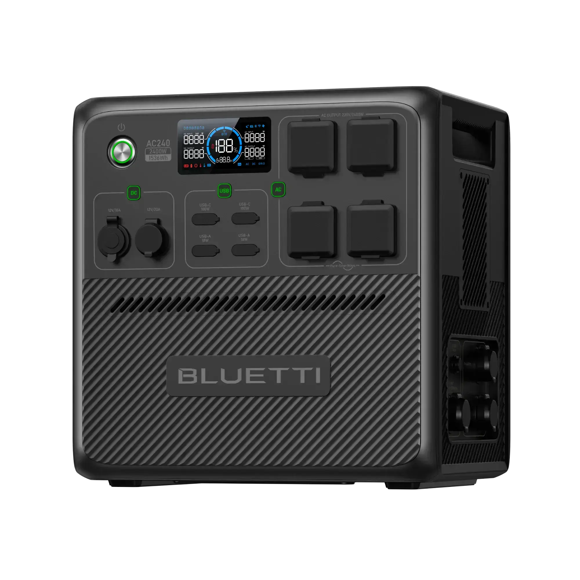 Портативная зарядная станция BLUETTI AC240 Portable Power Station | 2400W 1536Wh