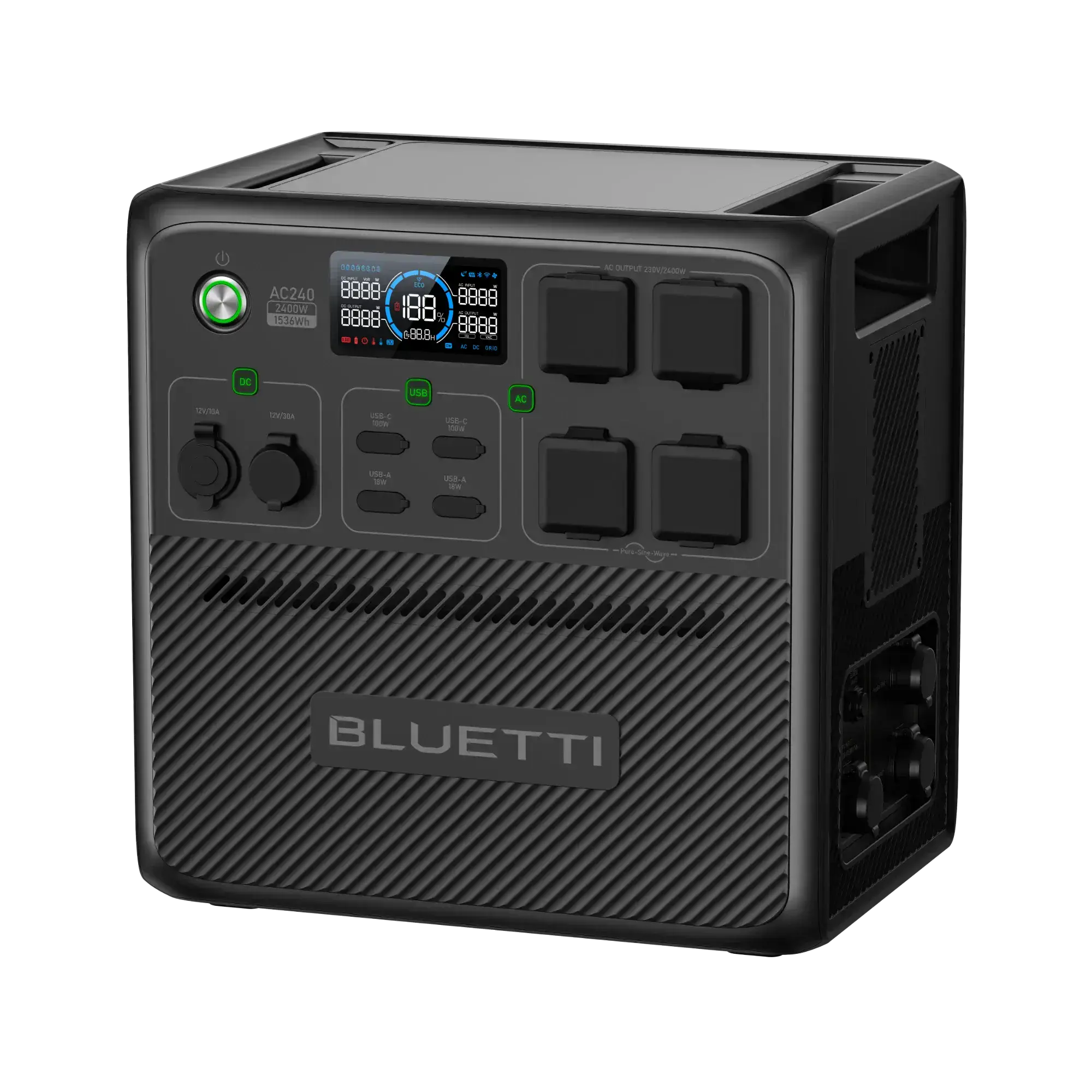 Портативная зарядная станция BLUETTI AC240 Portable Power Station | 2400W 1536Wh