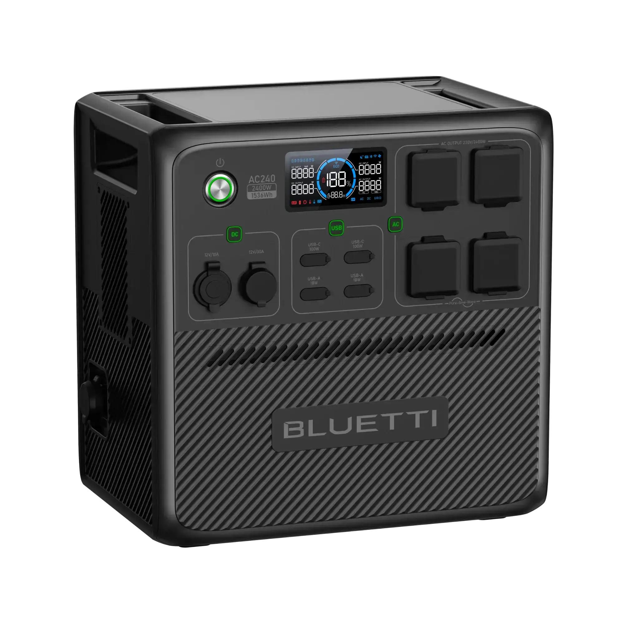 Портативная зарядная станция BLUETTI AC240 Portable Power Station | 2400W 1536Wh