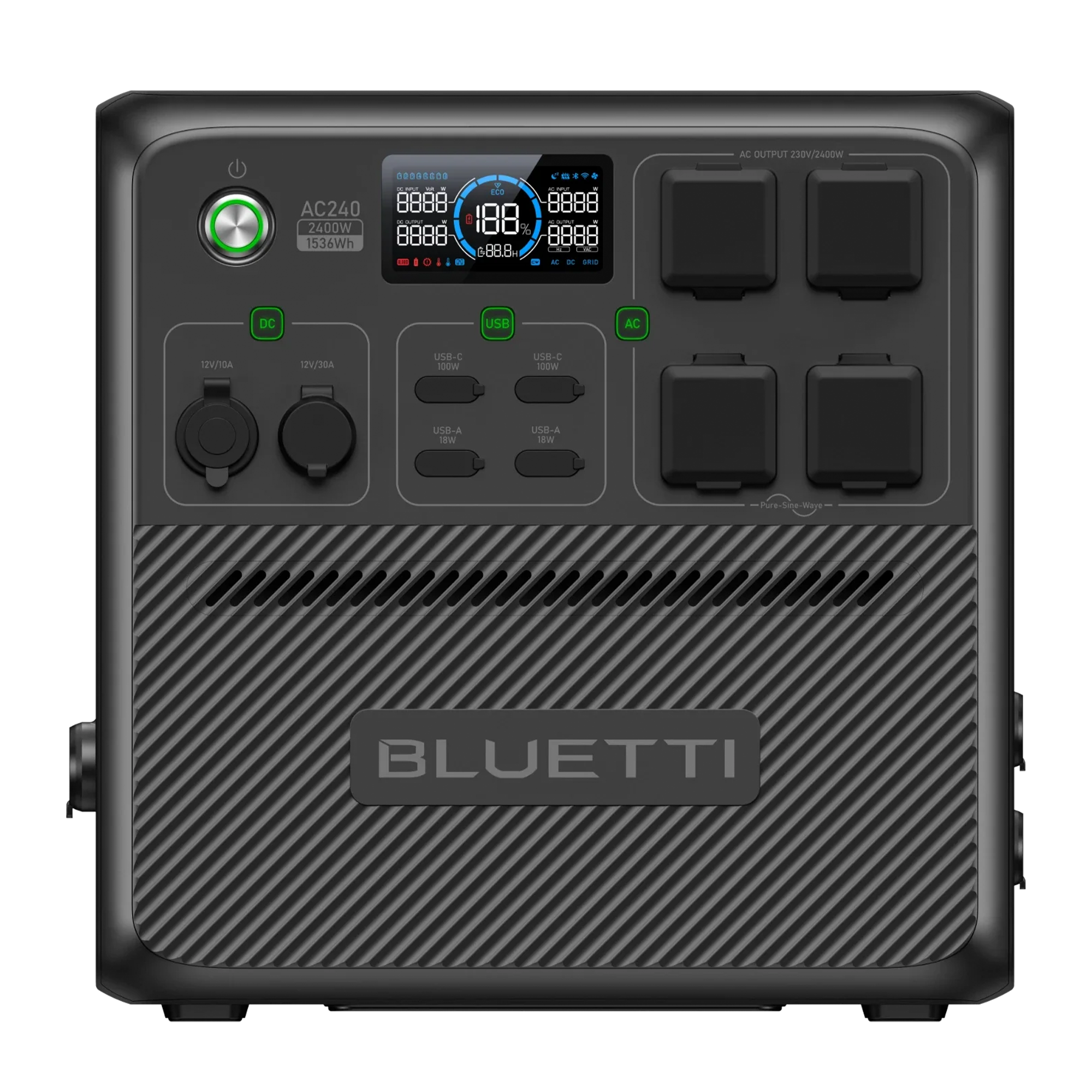 Портативная зарядная станция BLUETTI AC240 Portable Power Station | 2400W 1536Wh