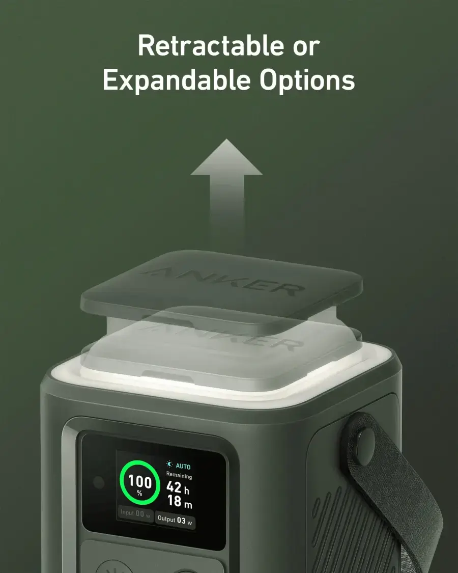 Портативное зарядное устройство с фонарем Anker 548 Power Bank [PowerCore Reserve 192Wh/60000mAh] - Sprout Green