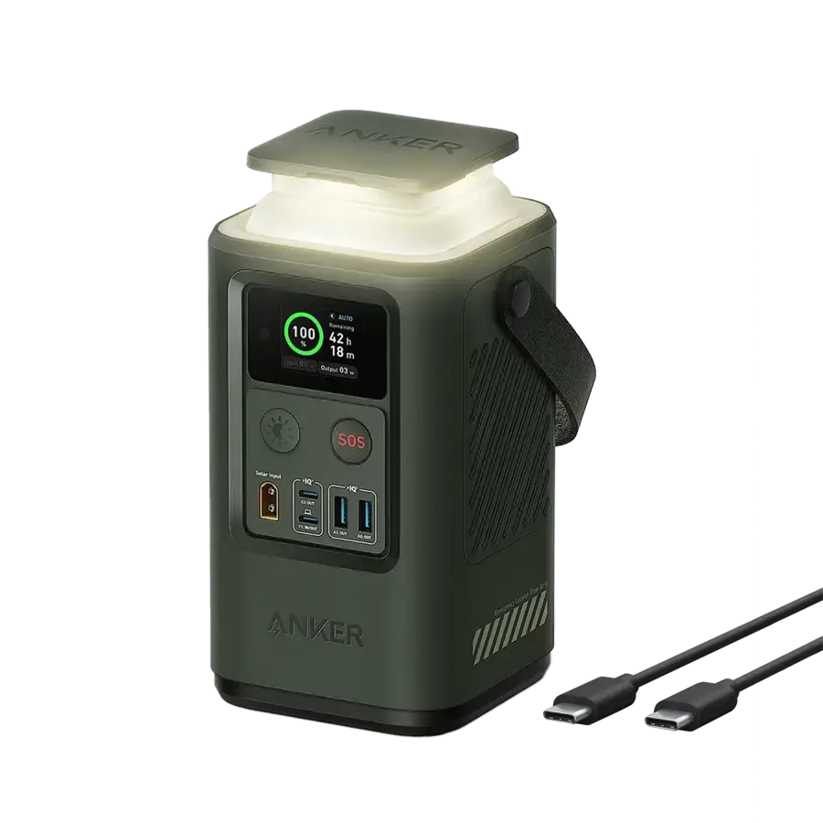 Портативное зарядное устройство с фонарем Anker 548 Power Bank [PowerCore Reserve 192Wh/60000mAh] - Sprout Green