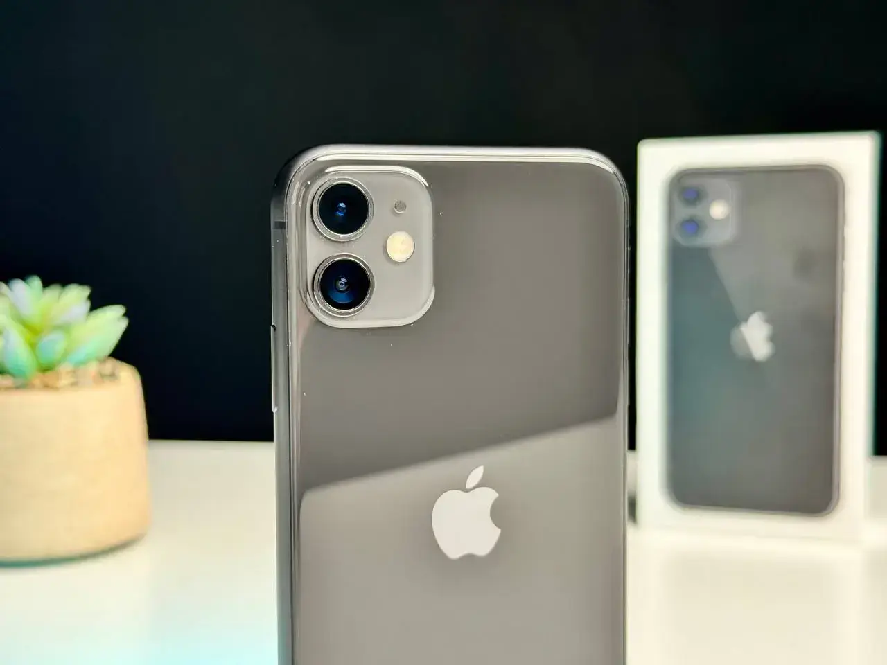 Б/У Apple iPhone 11 128GB Black (MWLE2) Full Box - Состояние: хороший | Аккумулятор: 100% | Комплект: коробка | Гарантія: 1 мес.