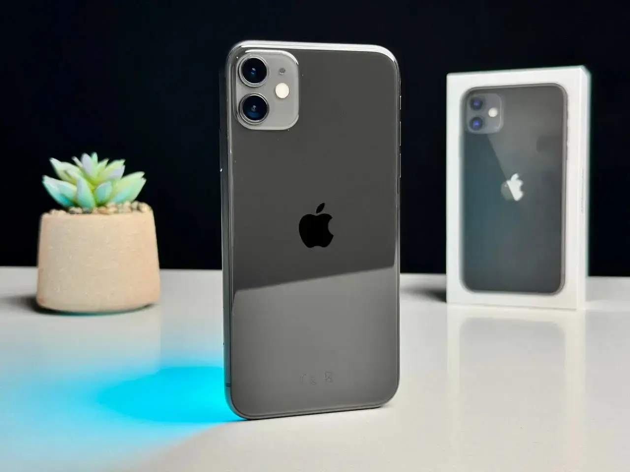 Б/У Apple iPhone 11 128GB Black (MWLE2) Full Box - Состояние: хороший | Аккумулятор: 100% | Комплект: коробка | Гарантія: 1 мес.