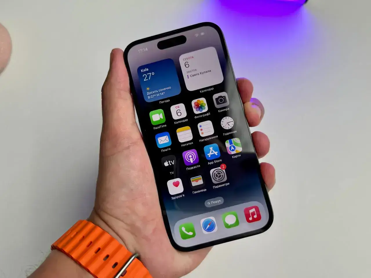 ВЖИВАНИЙ Apple iPhone 14 Pro 128GB Space Black eSim (MPXT3) - Стан: ідеальний | Акумулятор: 88% | Комплект: iPhone | Гарантія: 3 міс.