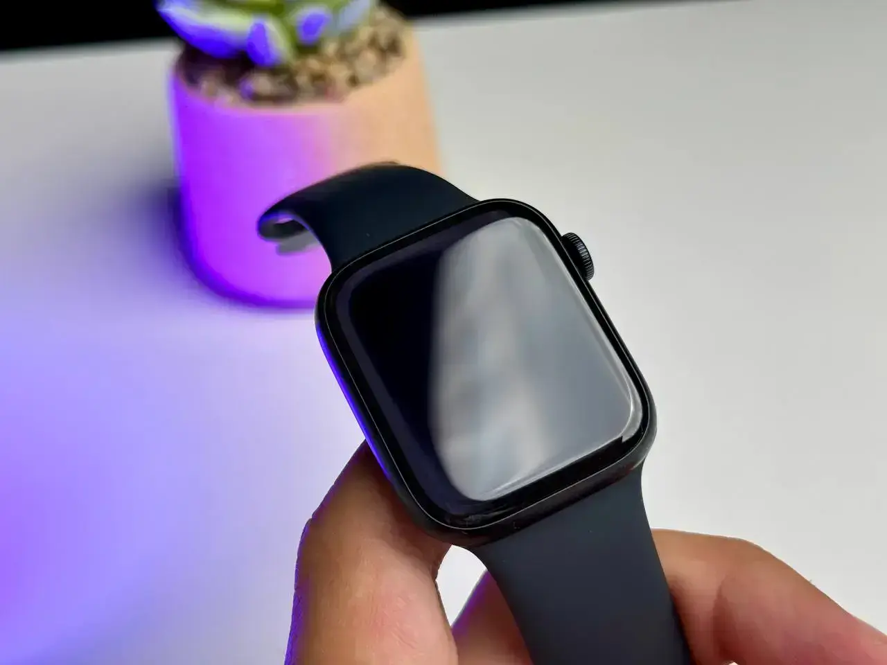 Apple Watch Series 9 GPS 45mm Midnight Aluminum Case with Midnight Sport Band - M/L (MR9A3) Нові, без коробки