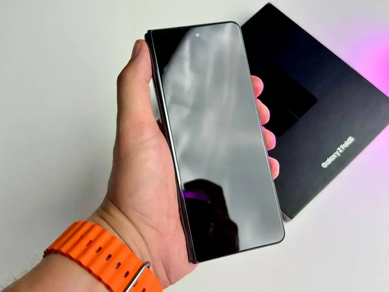 ВЖИВАНИЙ Смартфон Samsung Galaxy Fold 5 12GB/1TB - Phantom Black (SM-F946BZKN) - Стан: ідеальний | Акумулятор: 100% | Комплект: повний | Гарантія: 1 міс.