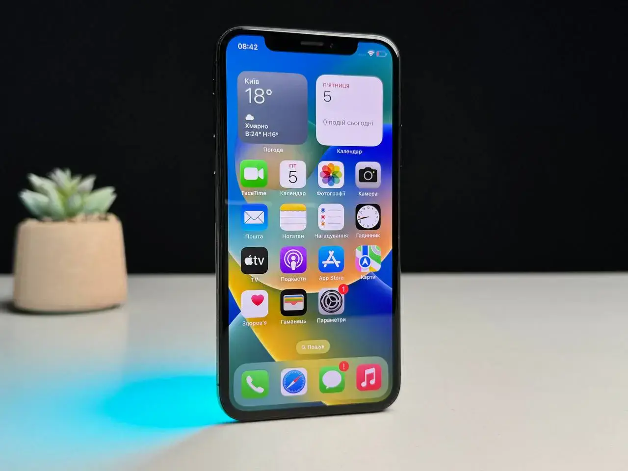 Б/У Apple iPhone 256GB Space Gray (MQAF2) - Состояние: хороший | Аккумулятор: 100% | Комплект: без комплекта | Гарантія: 1 мес.