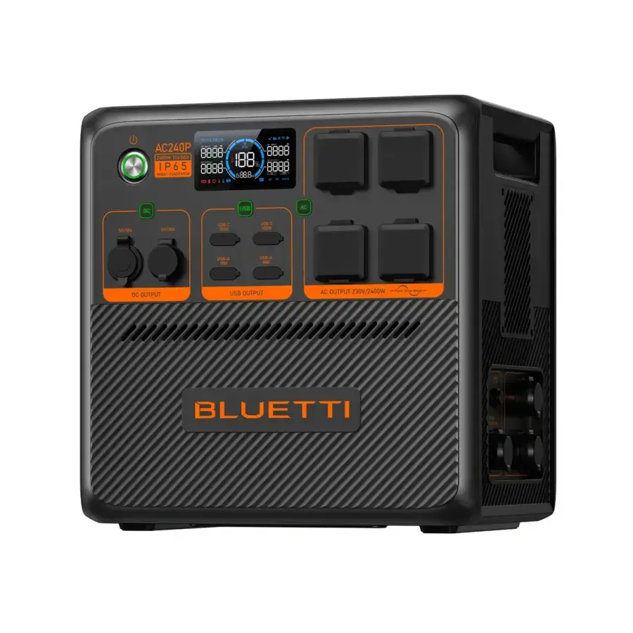 Зарядна станція BLUETTI AC240P Portable Power Station | 2400W 1843Wh (P-AC240P-EU-GY-BL-010)