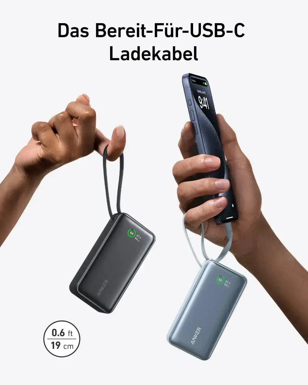 Внешний аккумулятор (павербанк) Anker Nano Power Bank 30W 10000 mAh - Black (A1259011)