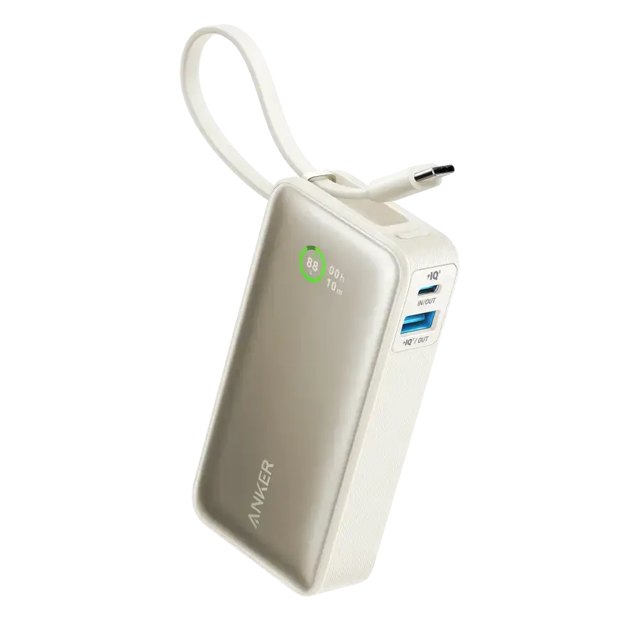 Зовнішній акумулятор (павербанк) Anker Nano Power Bank 30W 10000 mAh - White (A1259021)