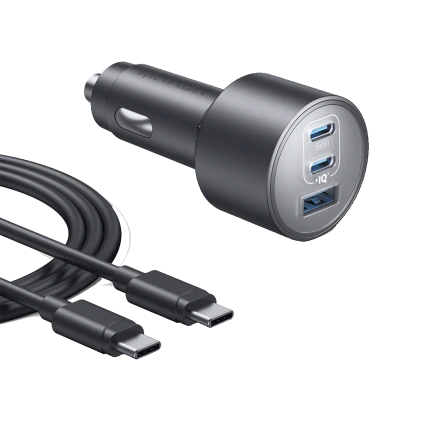 Автомобильное зарядное устройство Anker USB-C Fast Car 3-Port Charger 167.5W с USB-C Cable (B27370A1)