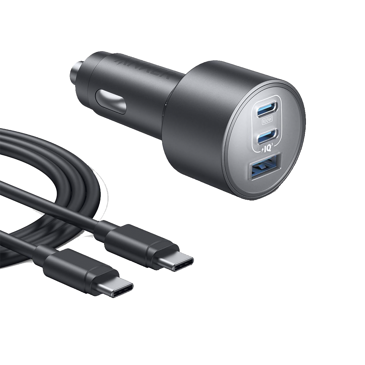 Автомобільний зарядний пристрій Anker USB-C Fast Car 3-Port Charger 167.5W (B27370A1)