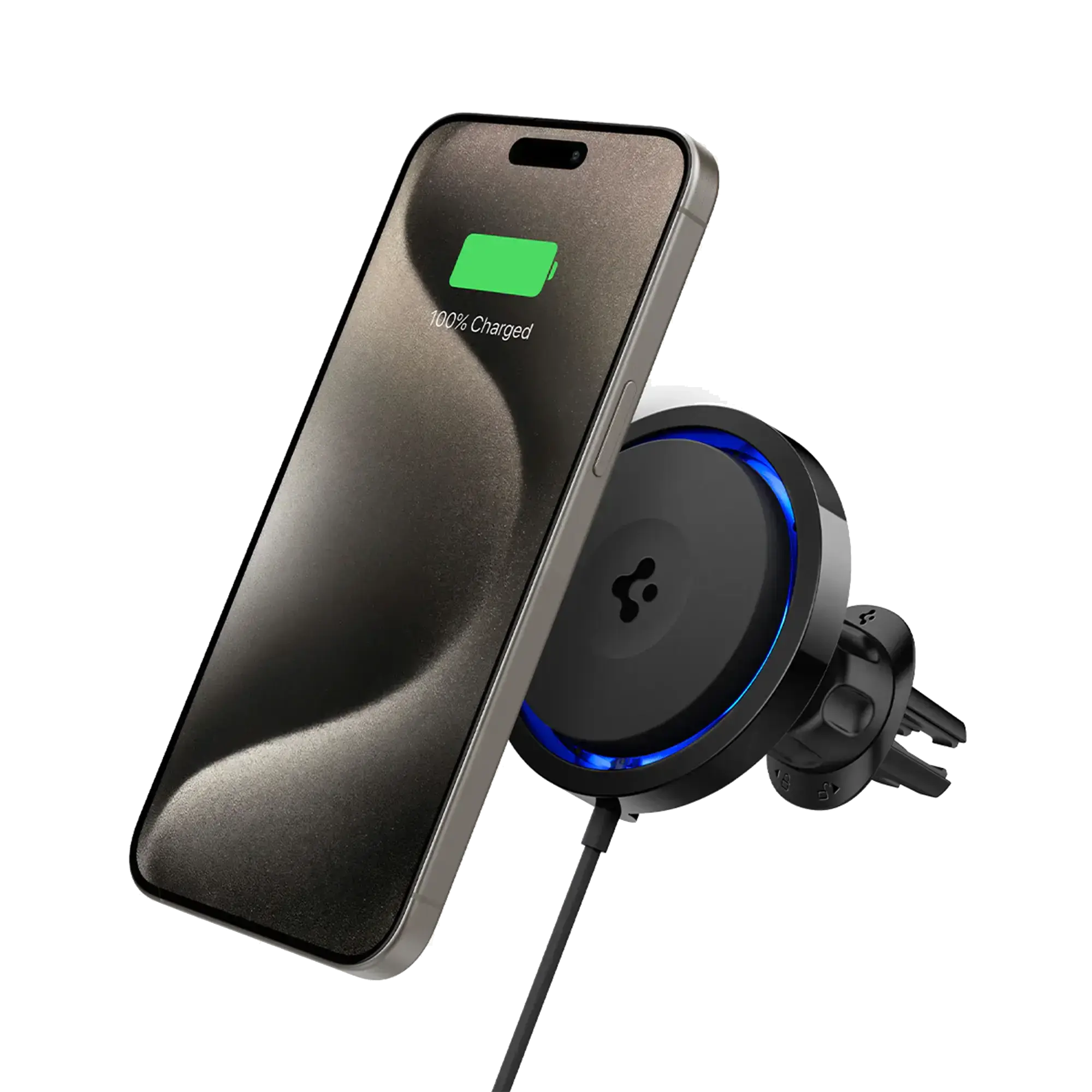 Автотримач з функцією бездротової зарядки Spigen OneTap Pro 3 CryoMax Air Vent Car Mount | ITS12WC (MagFit) (ACP07082)