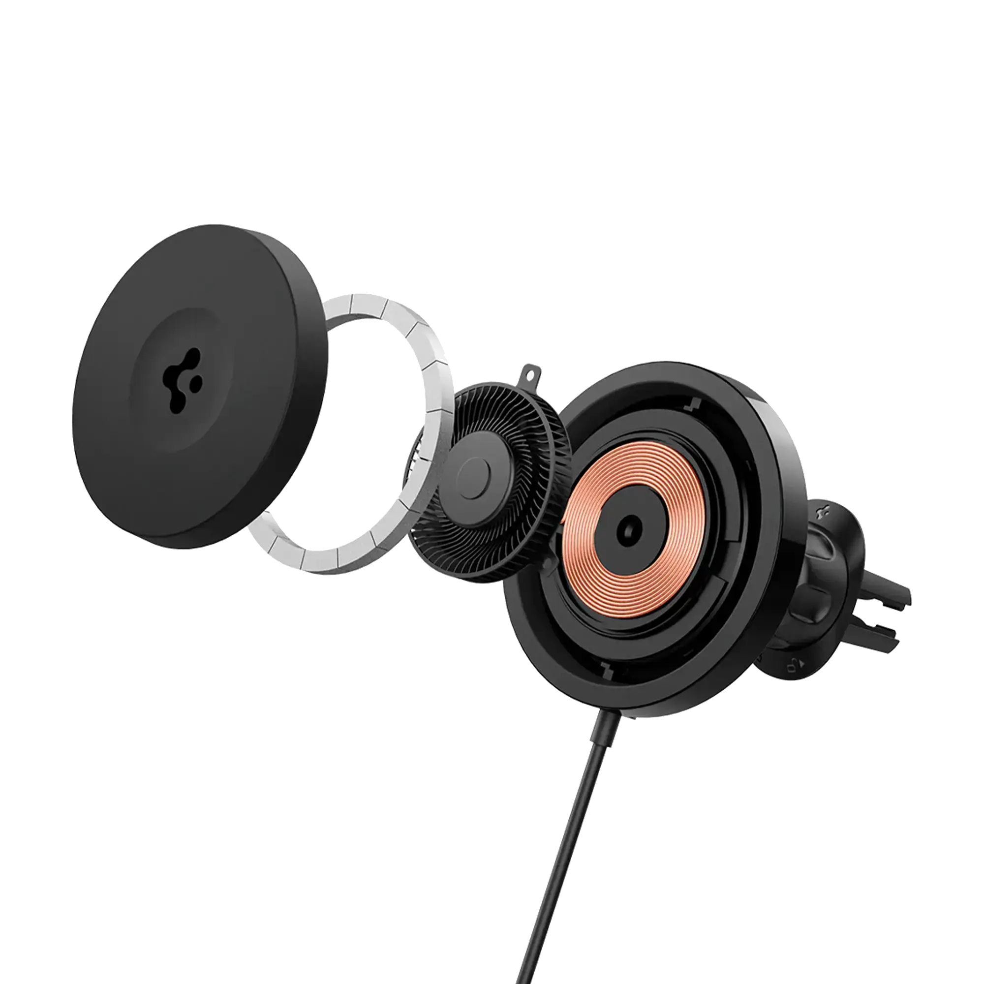 Автотримач з функцією бездротової зарядки Spigen OneTap Pro 3 CryoMax Air Vent Car Mount | ITS12WC (MagFit) (ACP07082)