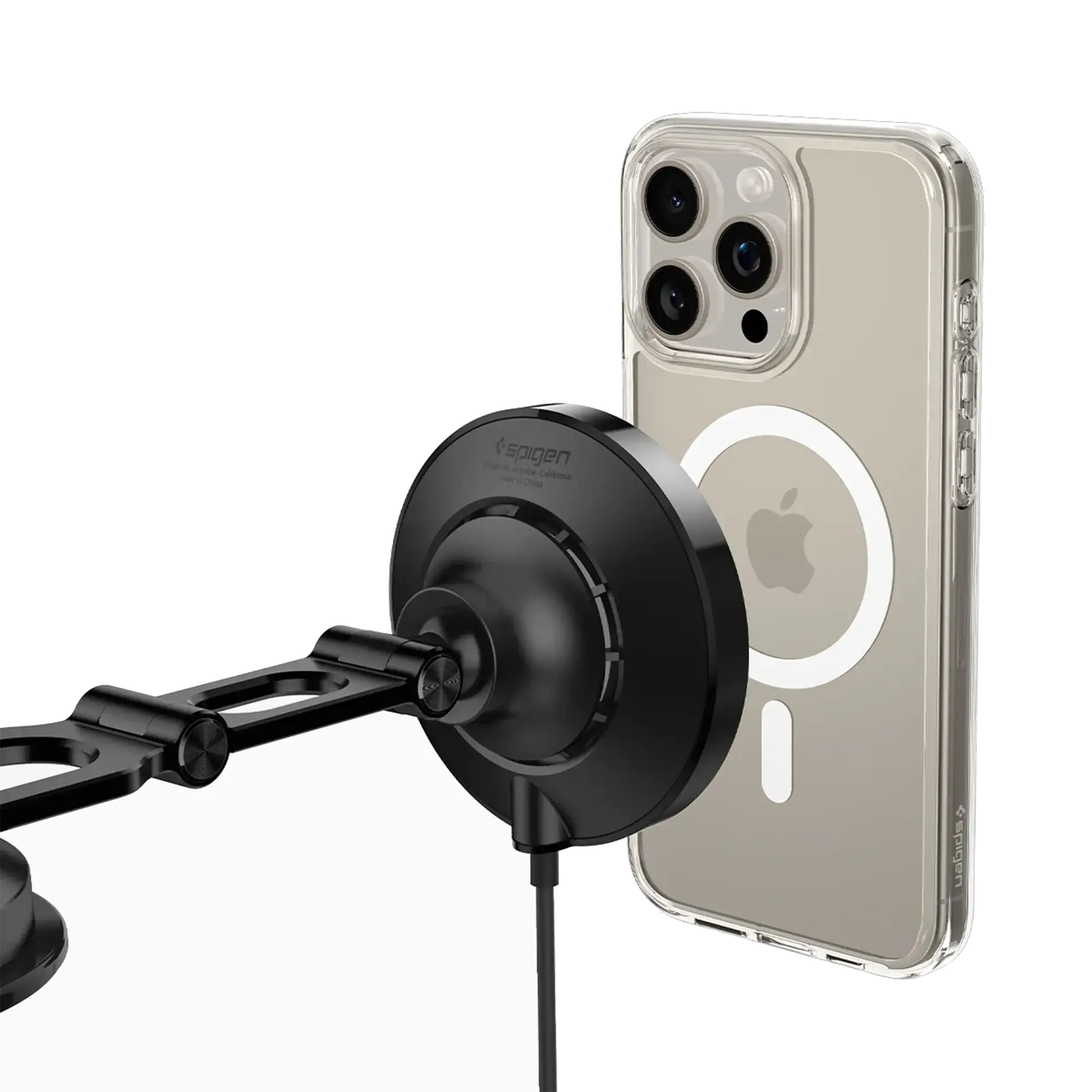 Автотримач з функцією бездротової зарядки Spigen OneTap Pro 3 CryoMax Dashboard Car Mount | ITS35WC (MagFit) (ACP07405)