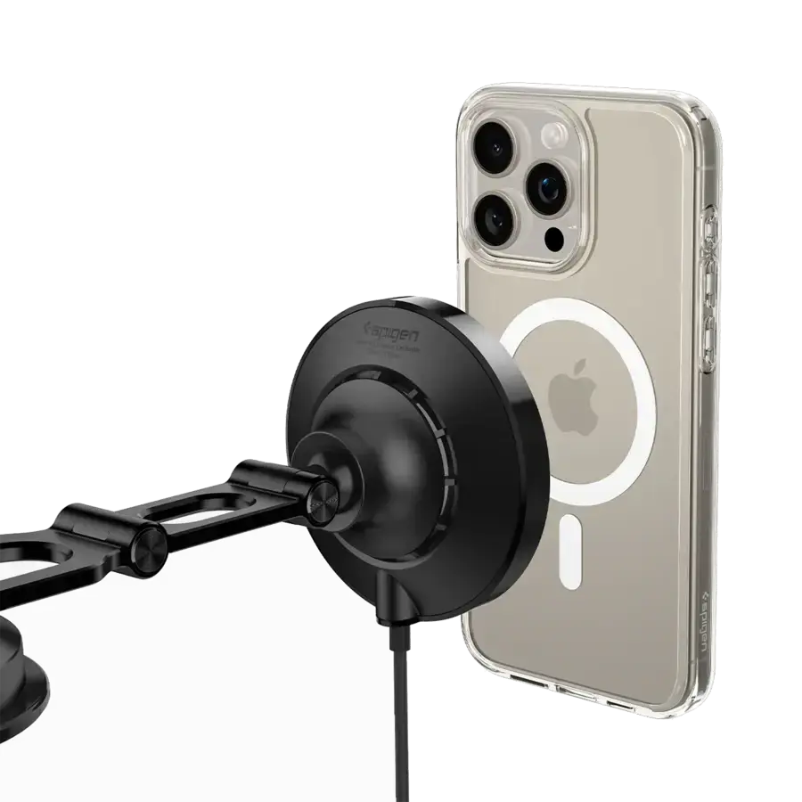 Автотримач з функцією бездротової зарядки Spigen OneTap Pro 3 CryoMax Dashboard Car Mount | ITS35WC (MagFit) (ACP07405)