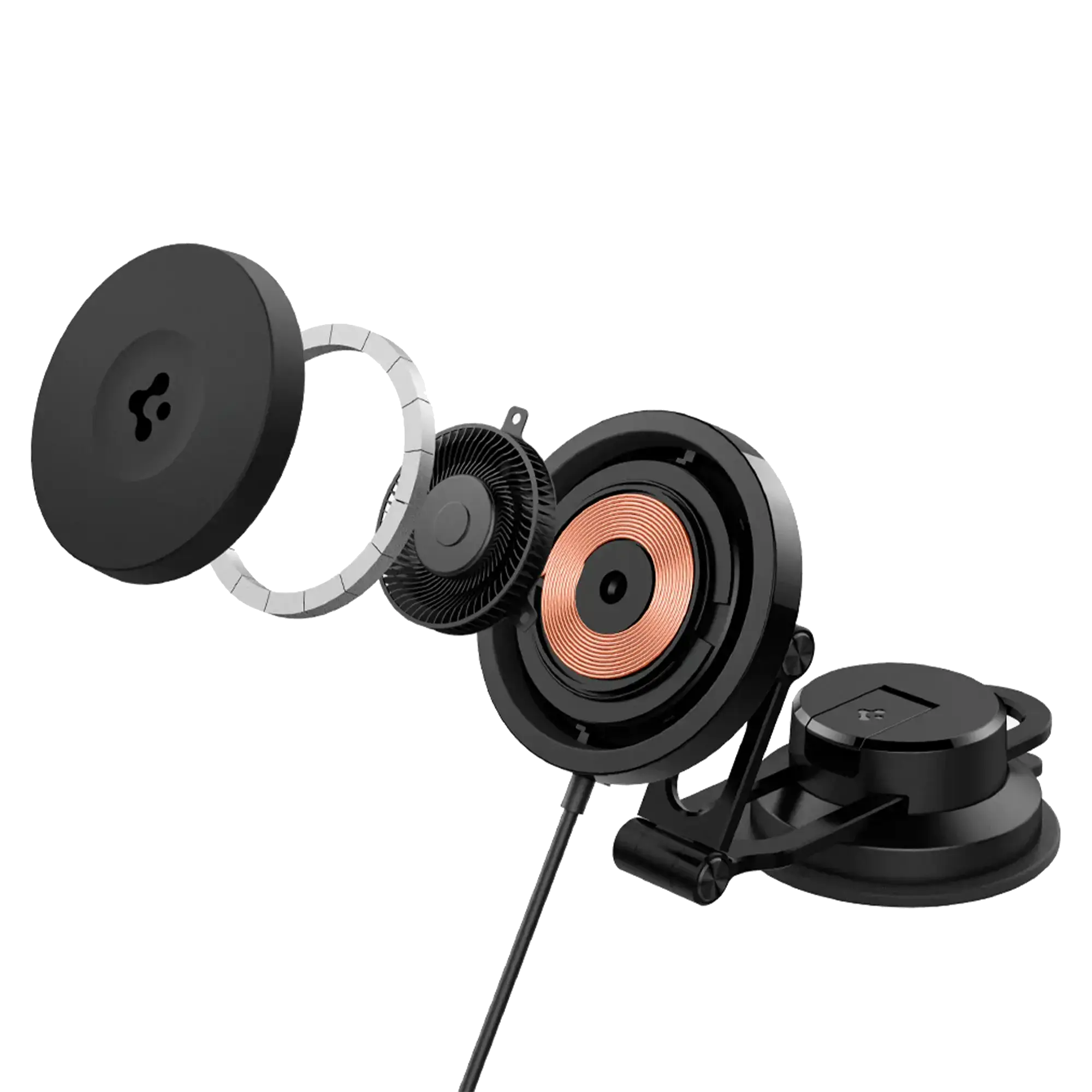 Автотримач з функцією бездротової зарядки Spigen OneTap Pro 3 CryoMax Dashboard Car Mount | ITS35WC (MagFit) (ACP07405)