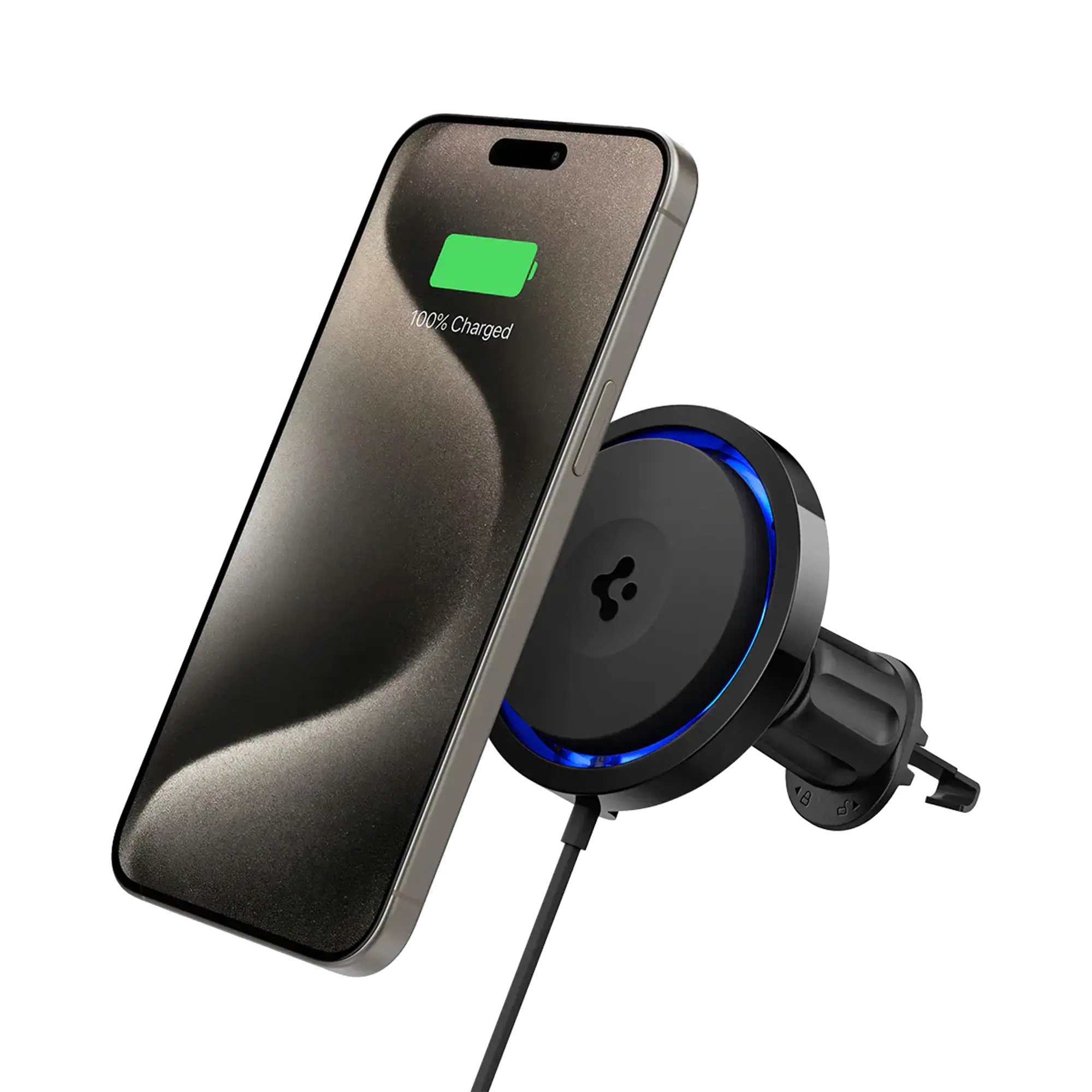 Автотримач з функцією бездротової зарядки Spigen OneTap Pro 3 CryoMax Hook Car Mount | ITS13WC (MagFit)(ACP07446)