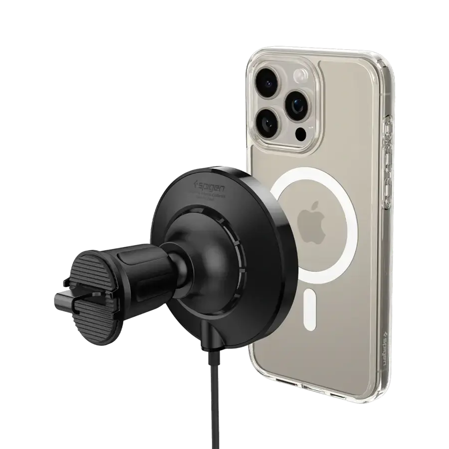 Автотримач з функцією бездротової зарядки Spigen OneTap Pro 3 CryoMax Hook Car Mount | ITS13WC (MagFit)(ACP07446)