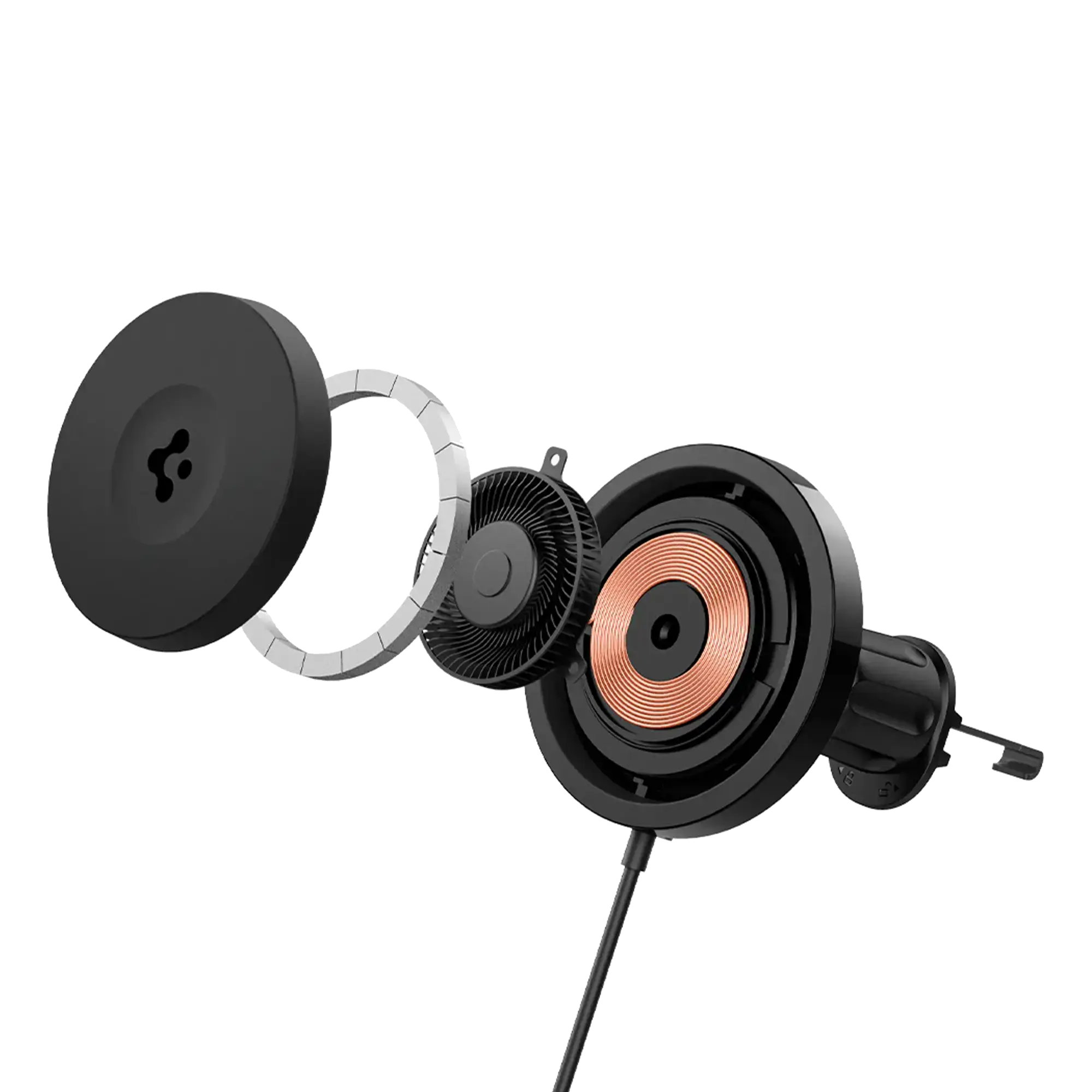 Автотримач з функцією бездротової зарядки Spigen OneTap Pro 3 CryoMax Hook Car Mount | ITS13WC (MagFit)(ACP07446)