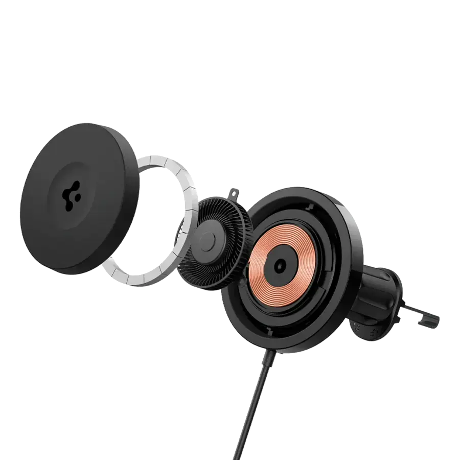 Автотримач з функцією бездротової зарядки Spigen OneTap Pro 3 CryoMax Hook Car Mount | ITS13WC (MagFit)(ACP07446)