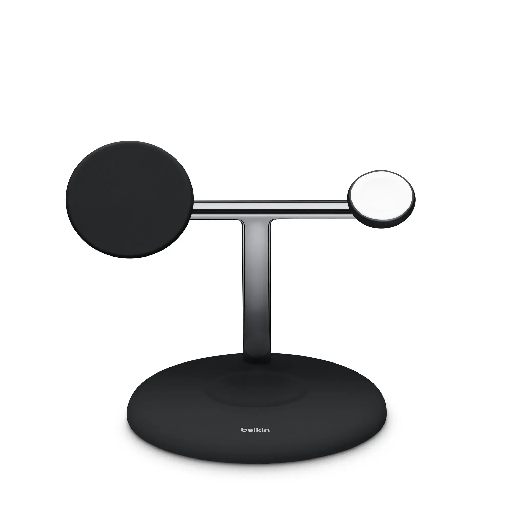 Беспроводное зарядное устройство Belkin BoostCharge Pro 3-in-1 Magnetic Charging Stand with Qi2 15W - Black (WIZ023ttBK)