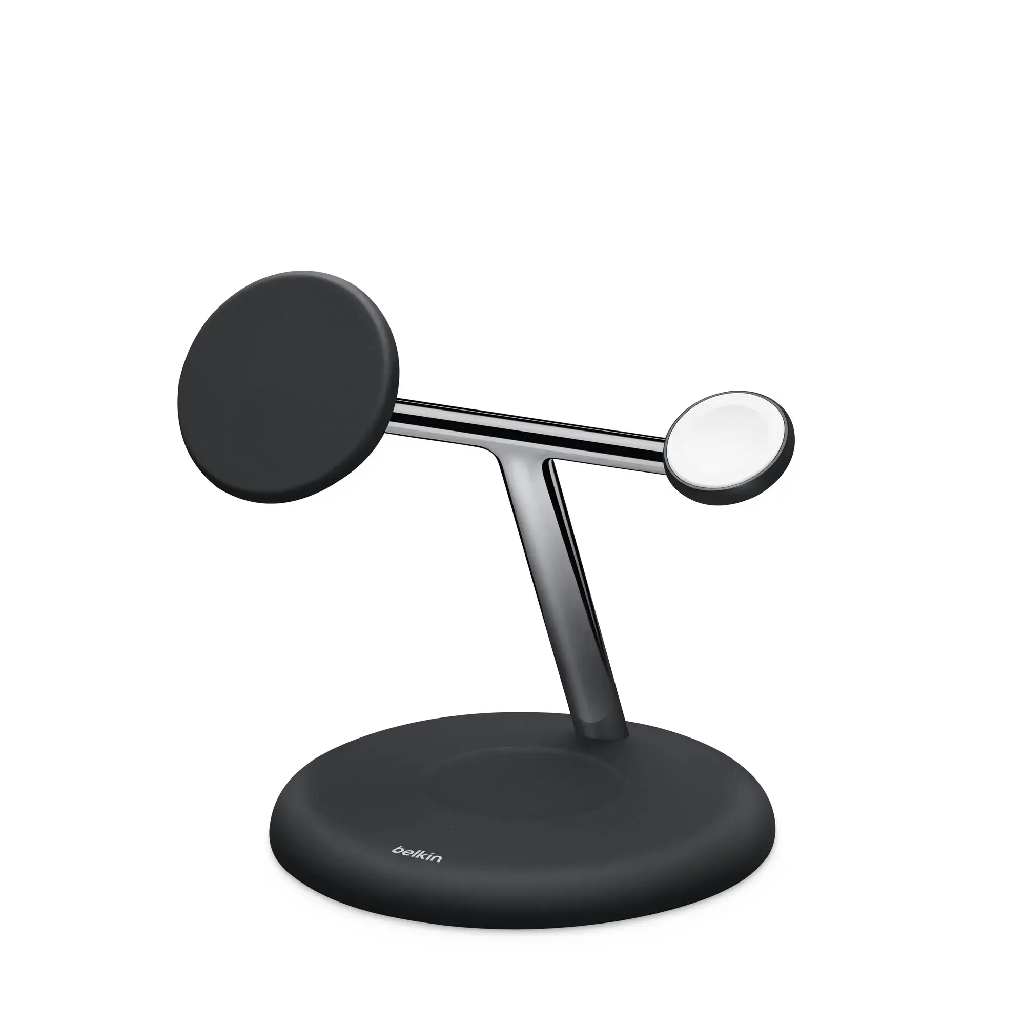 Беспроводное зарядное устройство Belkin BoostCharge Pro 3-in-1 Magnetic Charging Stand with Qi2 15W - Black (WIZ023ttBK)