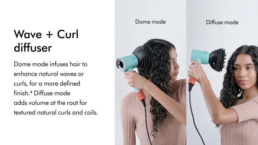 Фен для волосся Dyson Supersonic HD16 Nural Curly+Coily - Red Velvet/Gold (594823-01) EU