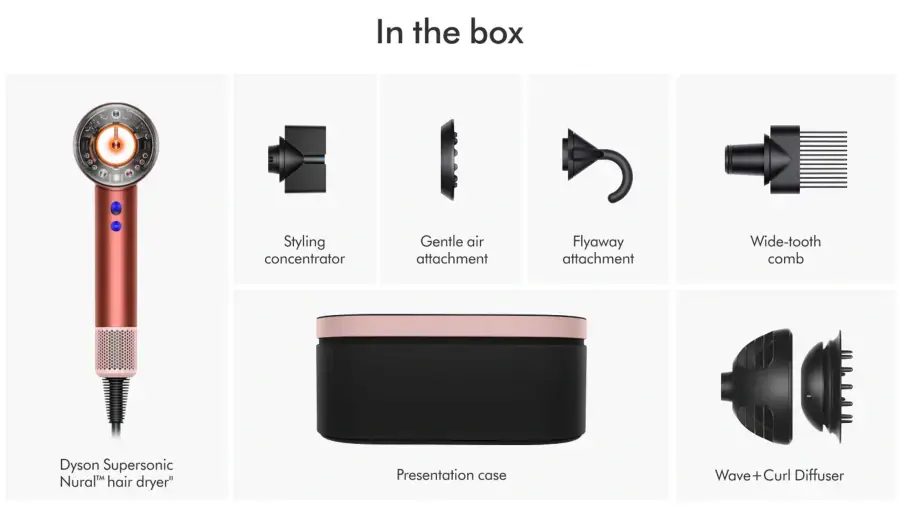 Фен для волосся Dyson Supersonic HD16 Nural - Strawberry Bronze/Blush Pink (561725-01) EU