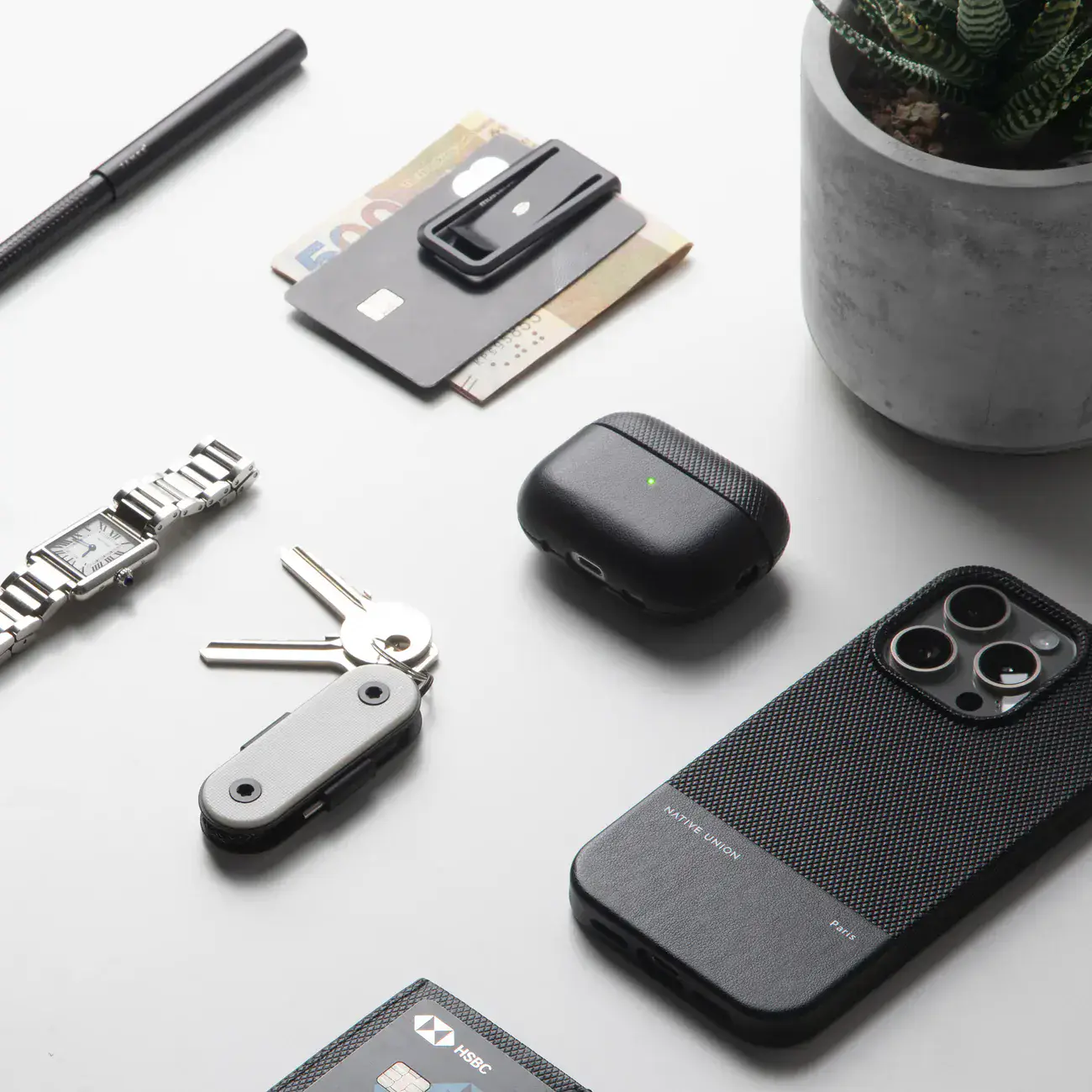 Карманный кабель Native Union Pocket Cable USB-C to USB-C [60W] - Black (POCK-C-BLK-NP)