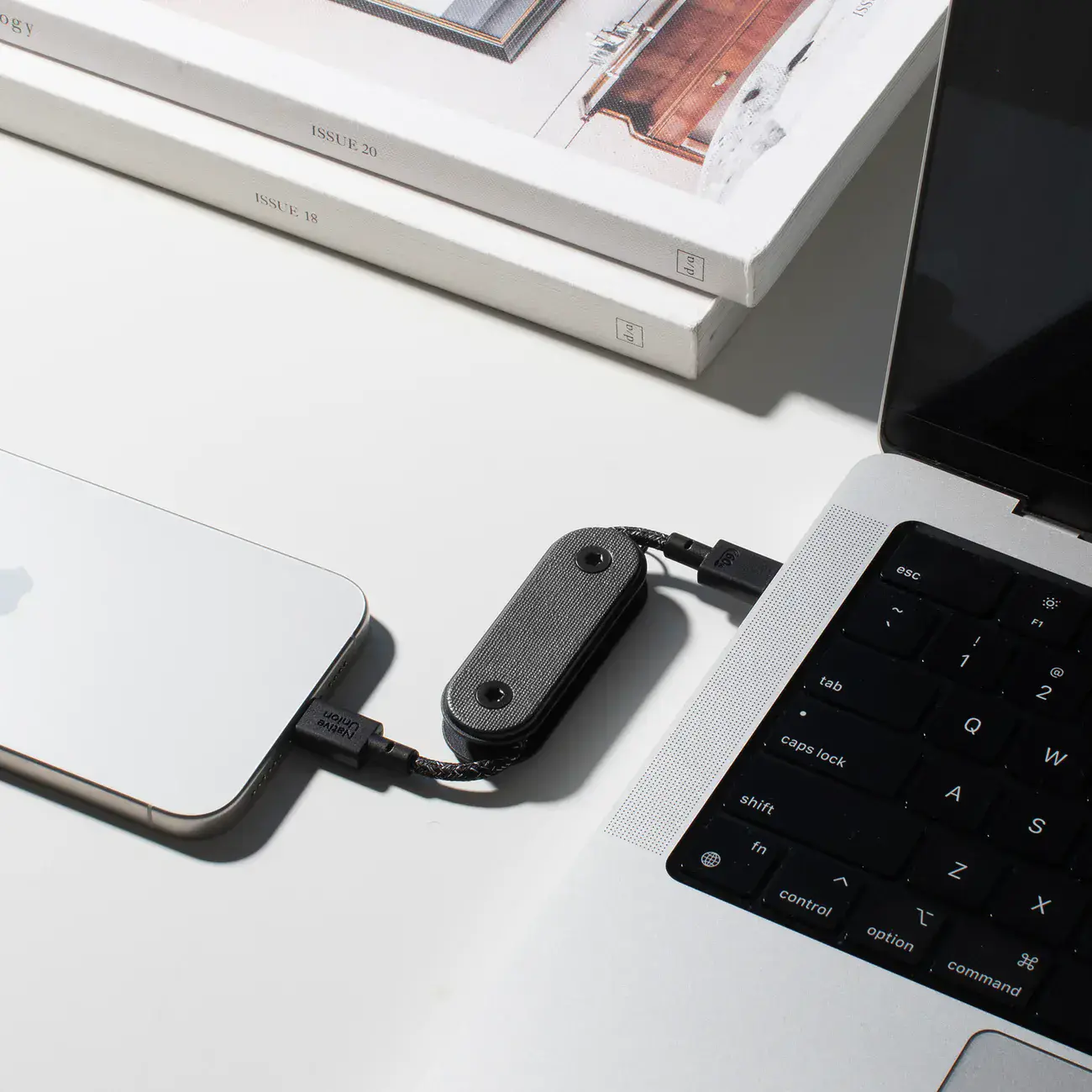 Карманный кабель Native Union Pocket Cable USB-C to USB-C [60W] - Black (POCK-C-BLK-NP)