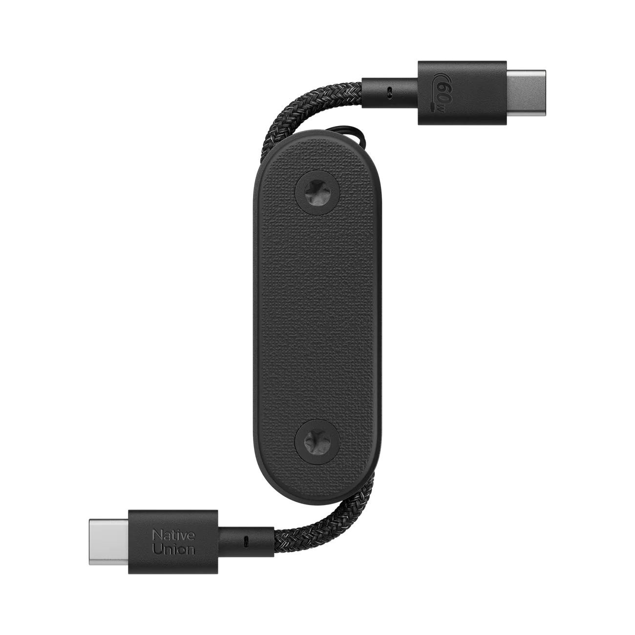 Кишеньковий кабель Native Union Pocket Cable USB-C to USB-C [60W] - Black (POCK-C-BLK-NP)